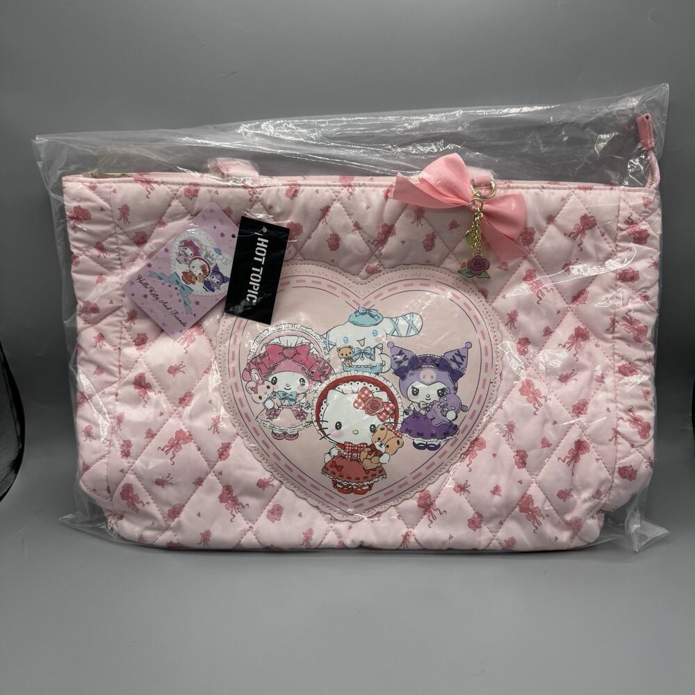 Her Universe Hello Kitty And Friends Lolita Quilted Tote Bag NEW